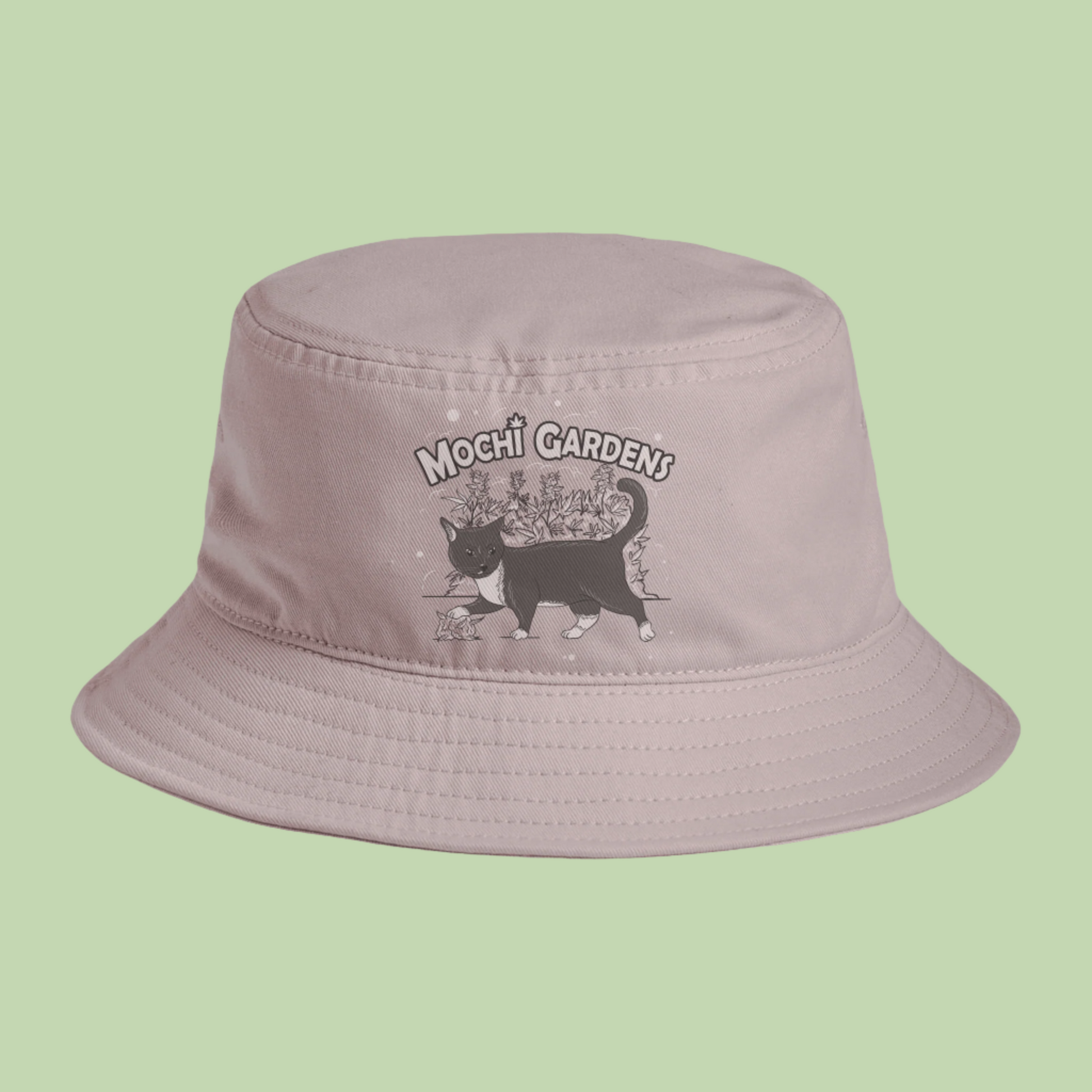 Grayscale | Mochi Gardens Bucket Hat