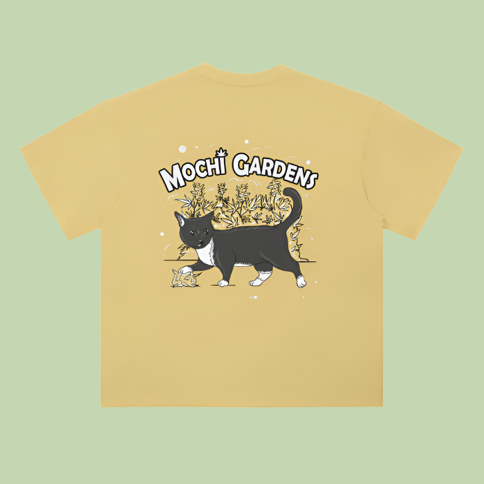 Head x Grayscale | Drop Shoulder Mochi Gardens Tee - 300 GSM