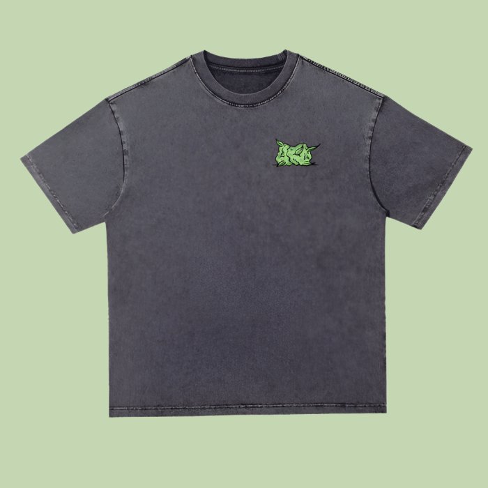 "Nug / Classic Logo" Heavyweight Oversize Acid Wash Tee - 300 GSM