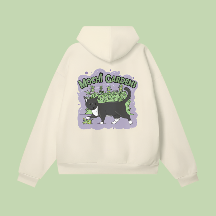 Head x Purple | Hidden Pocket Fleece Mochi Gardens Hoodie - 460 GSM