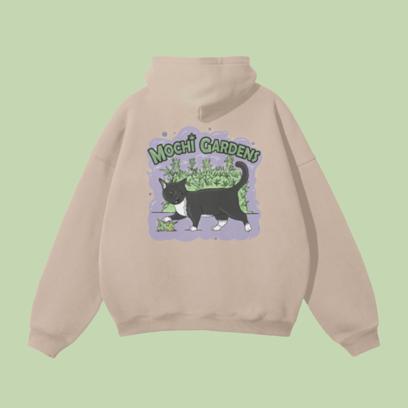 Purple Nug x Purple | Streetwear Fleece Mochi Gardens Hoodie - 350 GSM