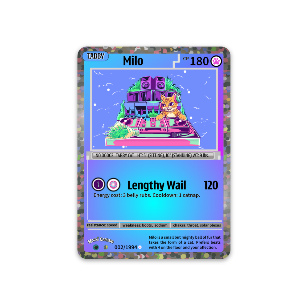 Milo Trading Card 3" Sticker