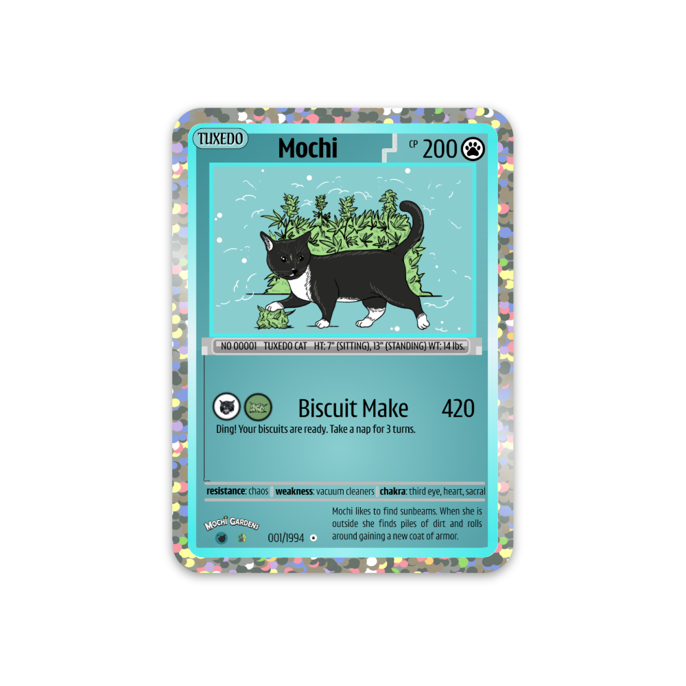 Mochi Trading Card 3" Sticker