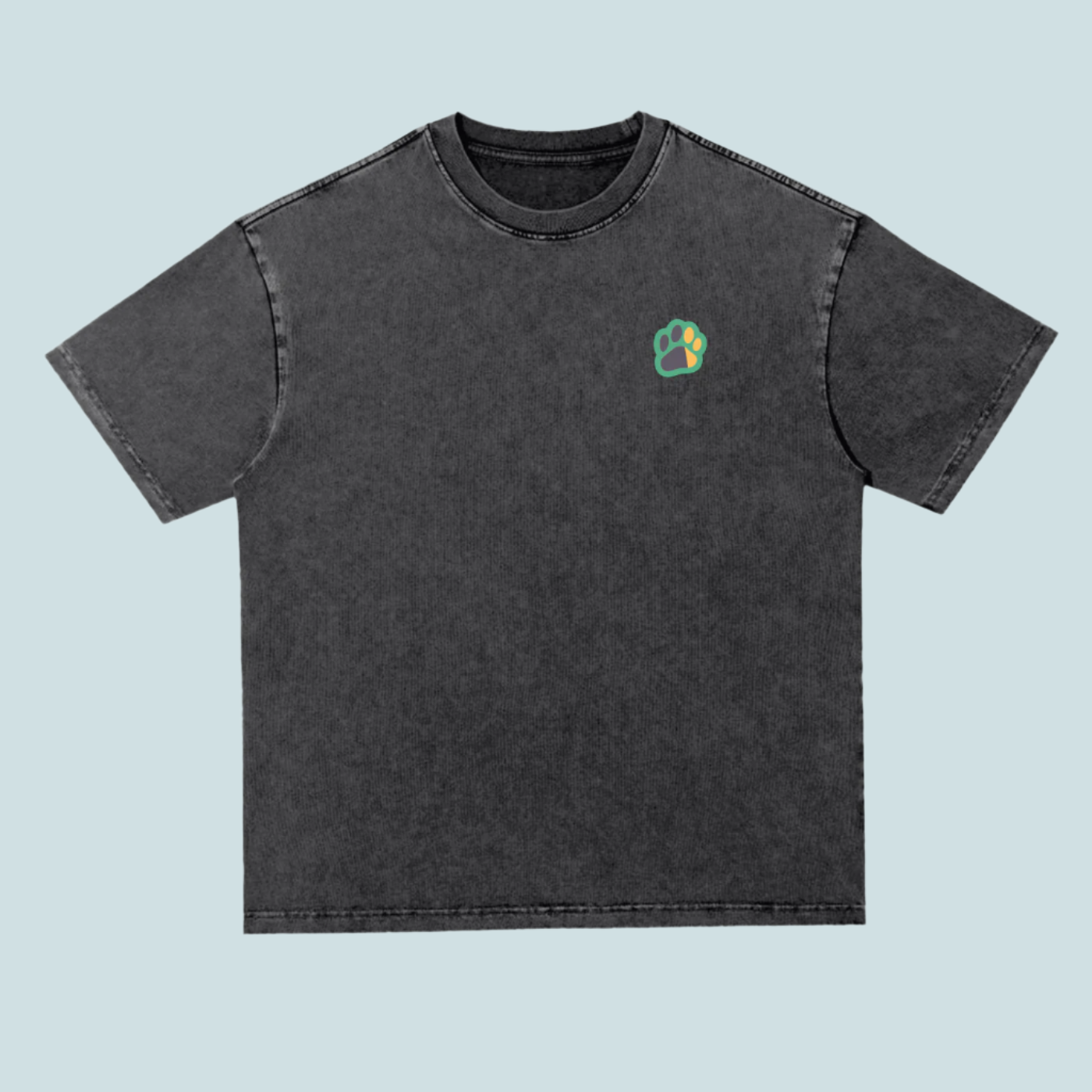 BOUQS&CATS Heavyweight Acid Wash Tee - 300 GSM