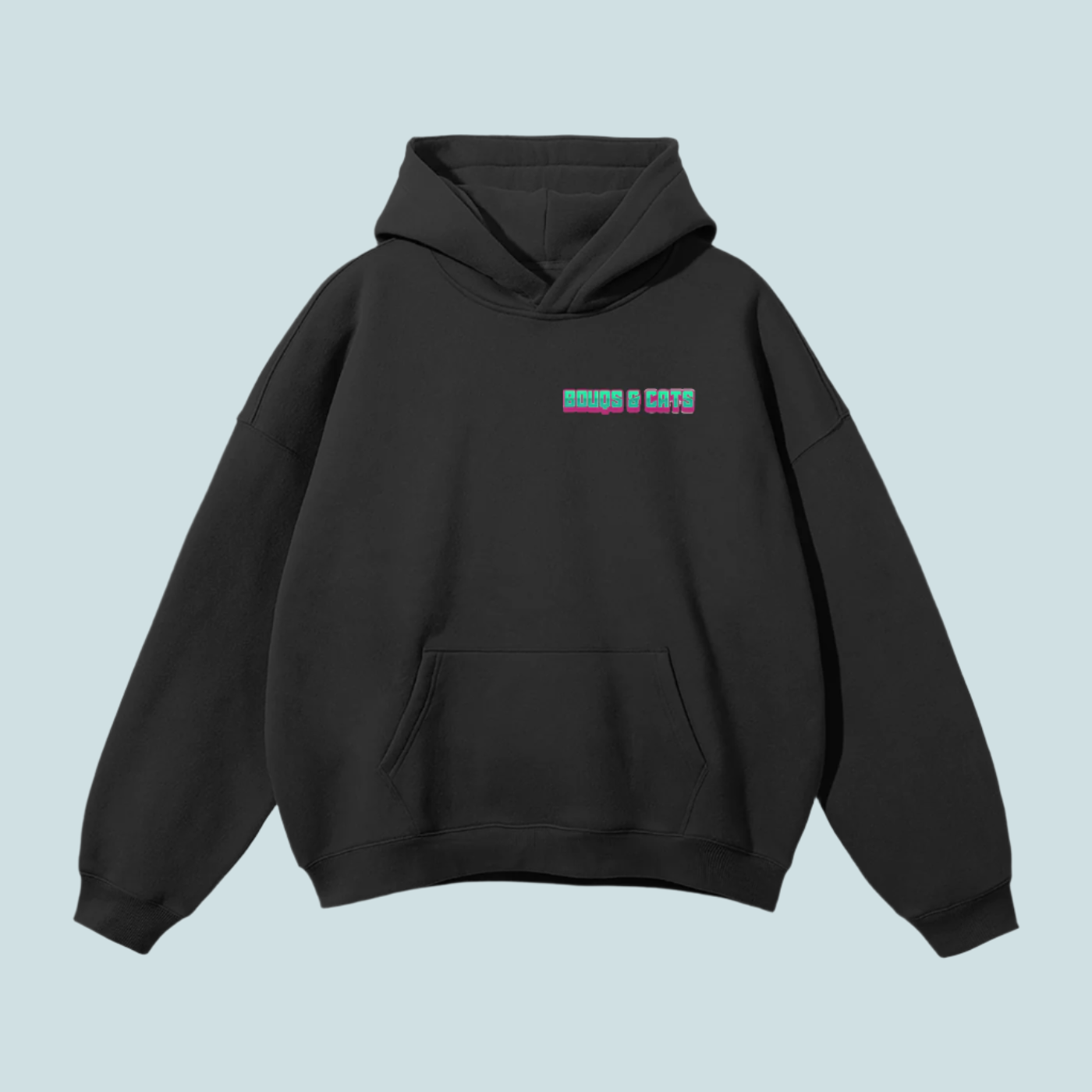 House Music Cats | Streetwear BOUQS&CATS Fleece Hoodie - 350 GSM