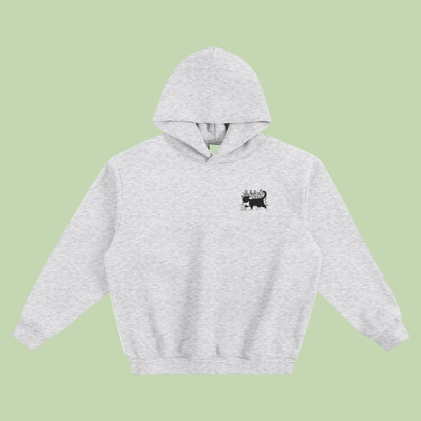 Classic Provisions | Mochi Gardens Fleeced Boxy Hoodie - 350 GSM