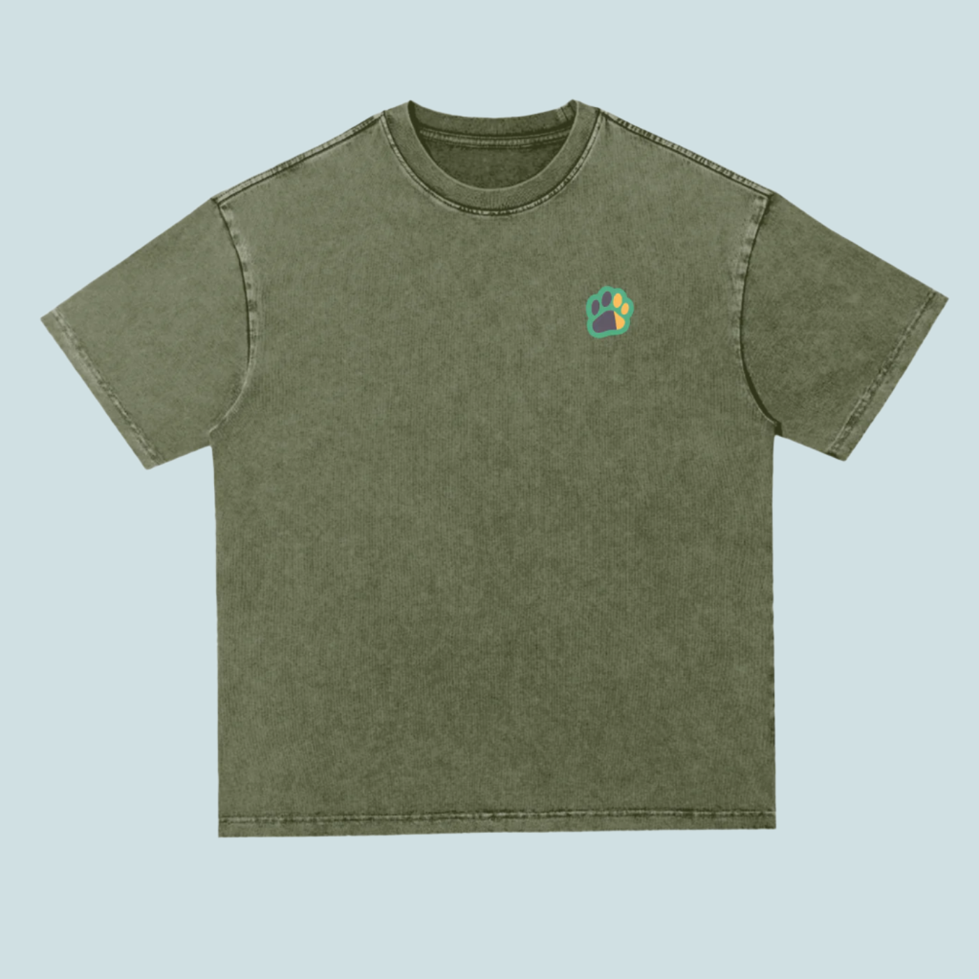 BOUQS&CATS Heavyweight Acid Wash Tee - 300 GSM