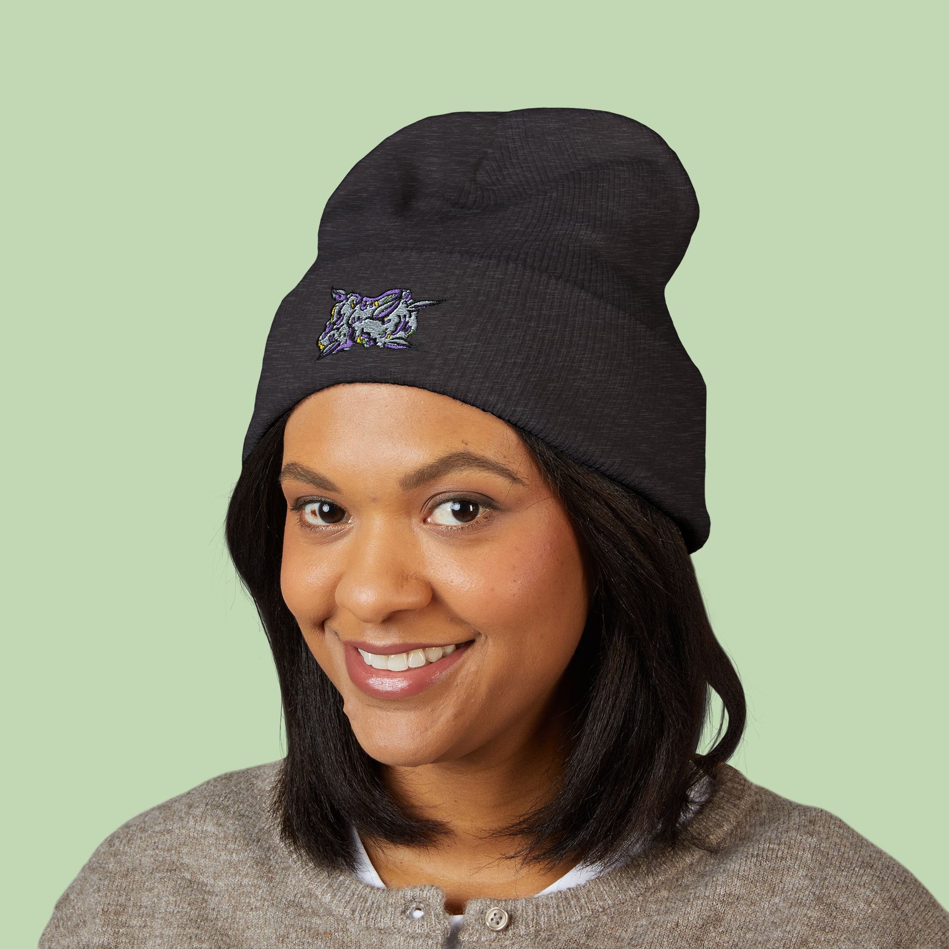 Embroidered Nug | Mochi Gardens Classic Cuffed Beanie