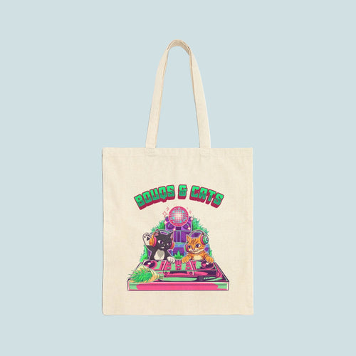 Bouqs&cats Cotton Canvas Tote Bag