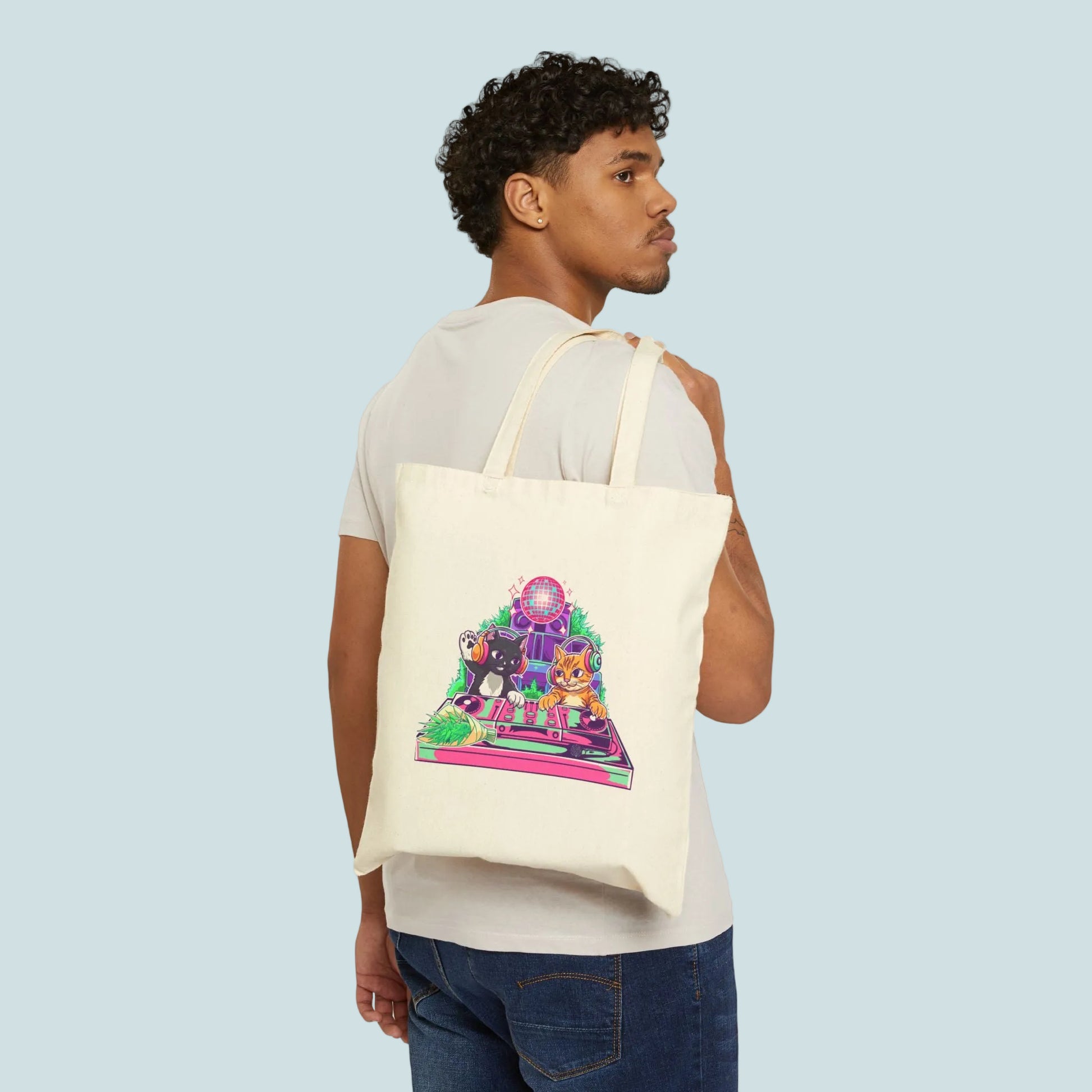 Bouqs&cats Cotton Canvas Tote Bag