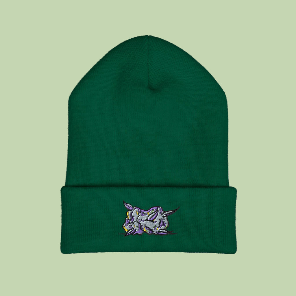 Embroidered Nug | Mochi Gardens Classic Cuffed Beanie