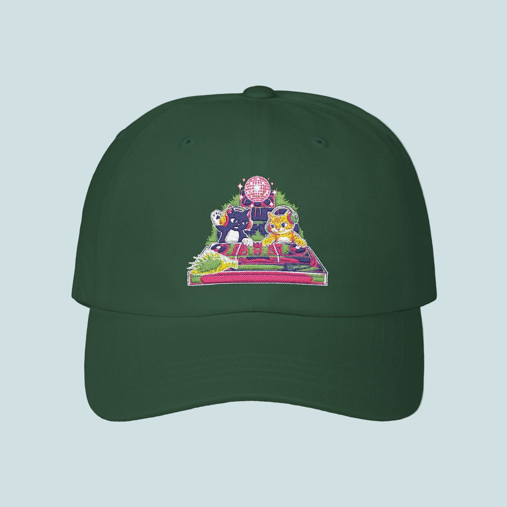 Embroidered House Cats | BOUQS&CATS Classic Dad Cap