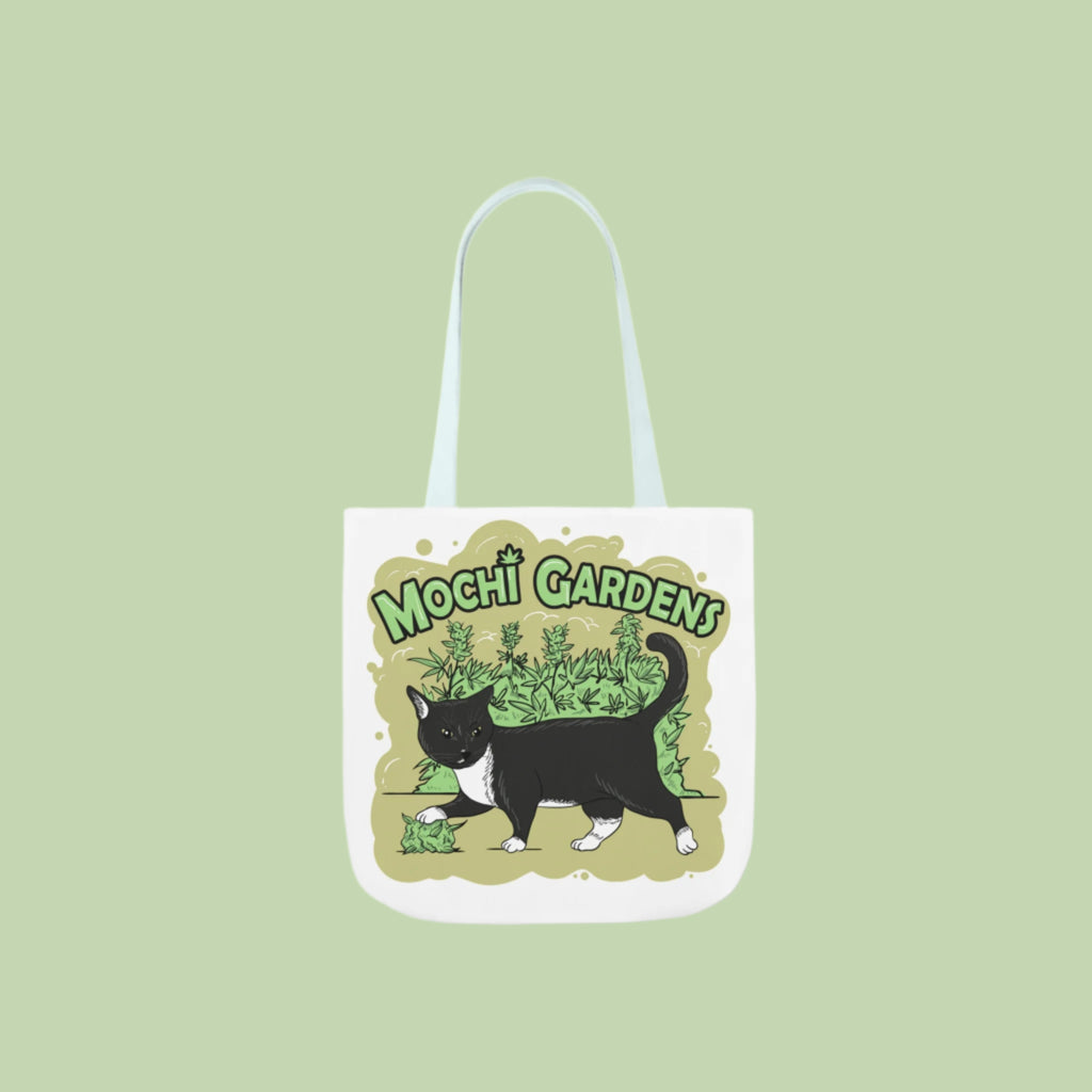 Classic | Mochi Gardens Canvas Tote with 5-Color Straps