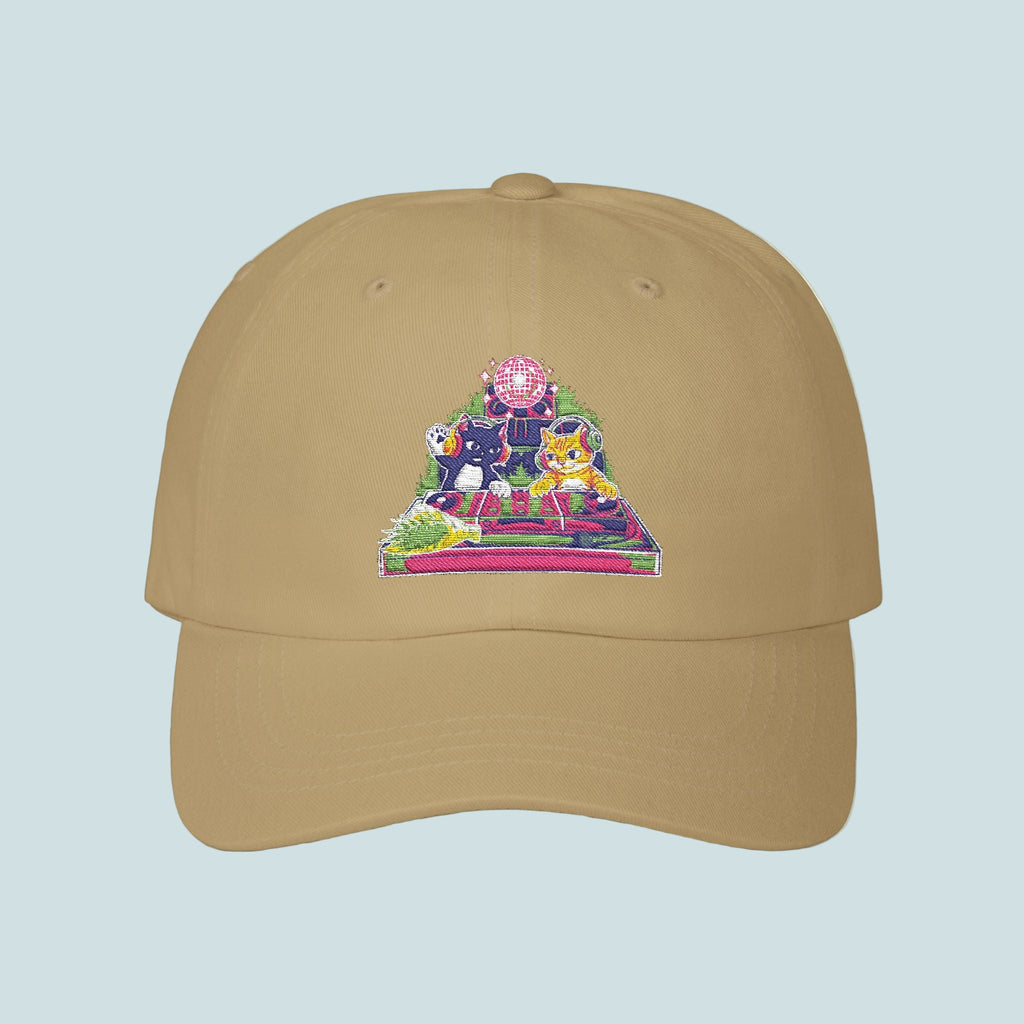 Embroidered House Cats | BOUQS&CATS Classic Dad Cap