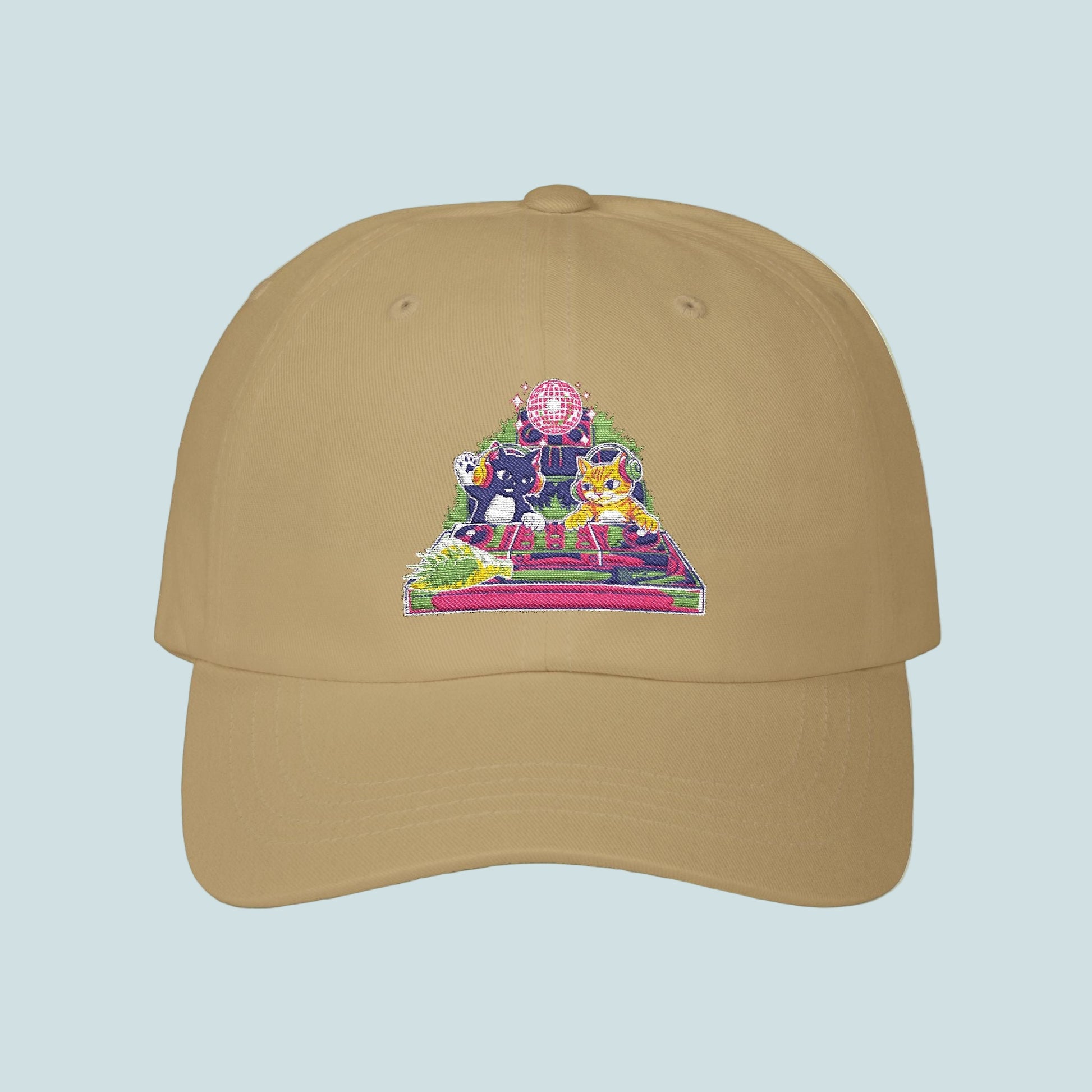 Embroidered House Cats | BOUQS&CATS Classic Dad Cap