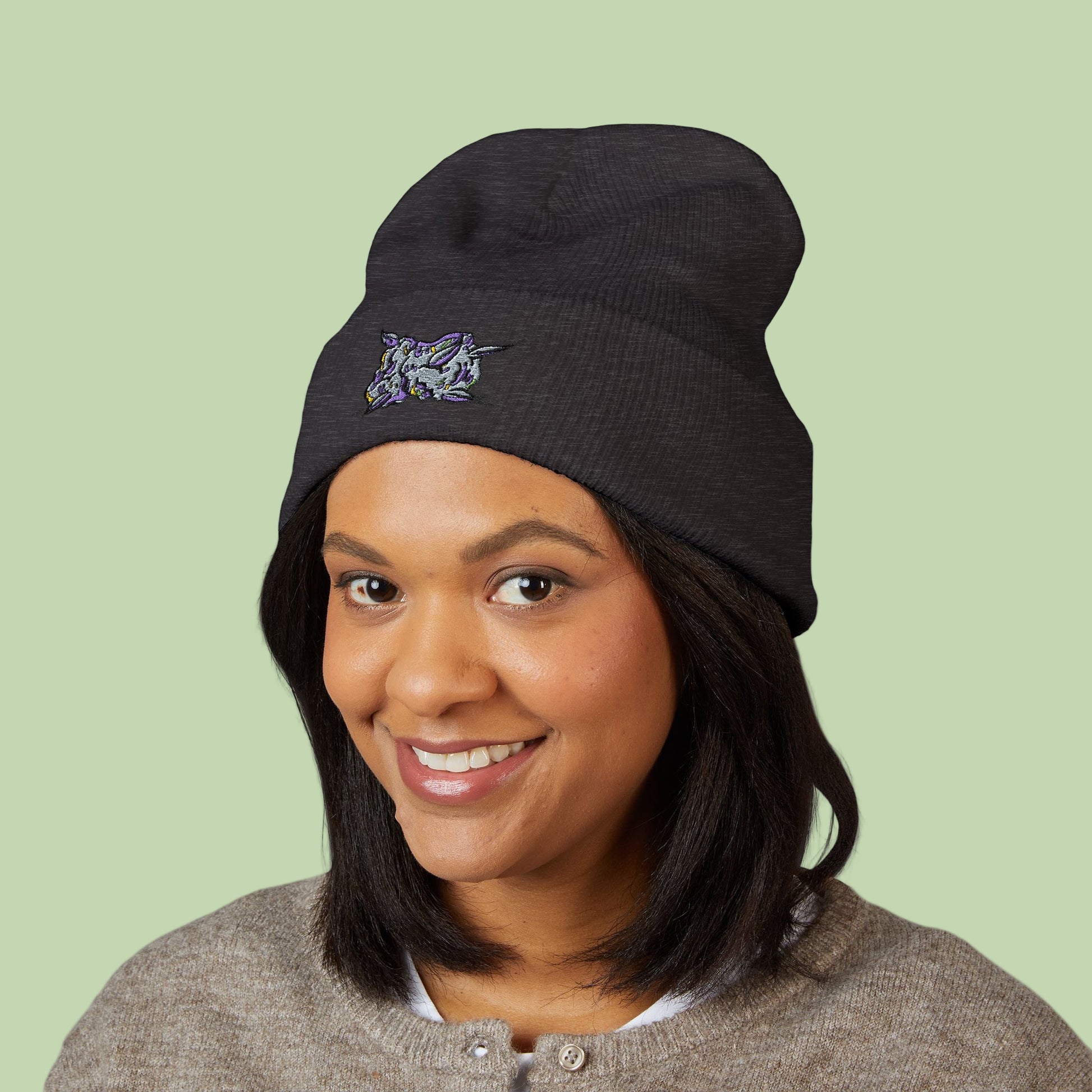 Embroidered Nug | Mochi Gardens Classic Cuffed Beanie
