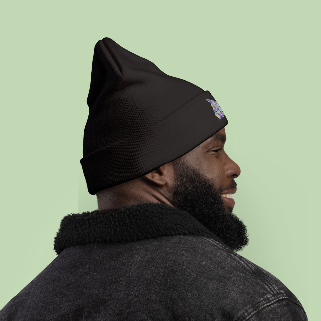 Embroidered Nug | Mochi Gardens Knit Beanie