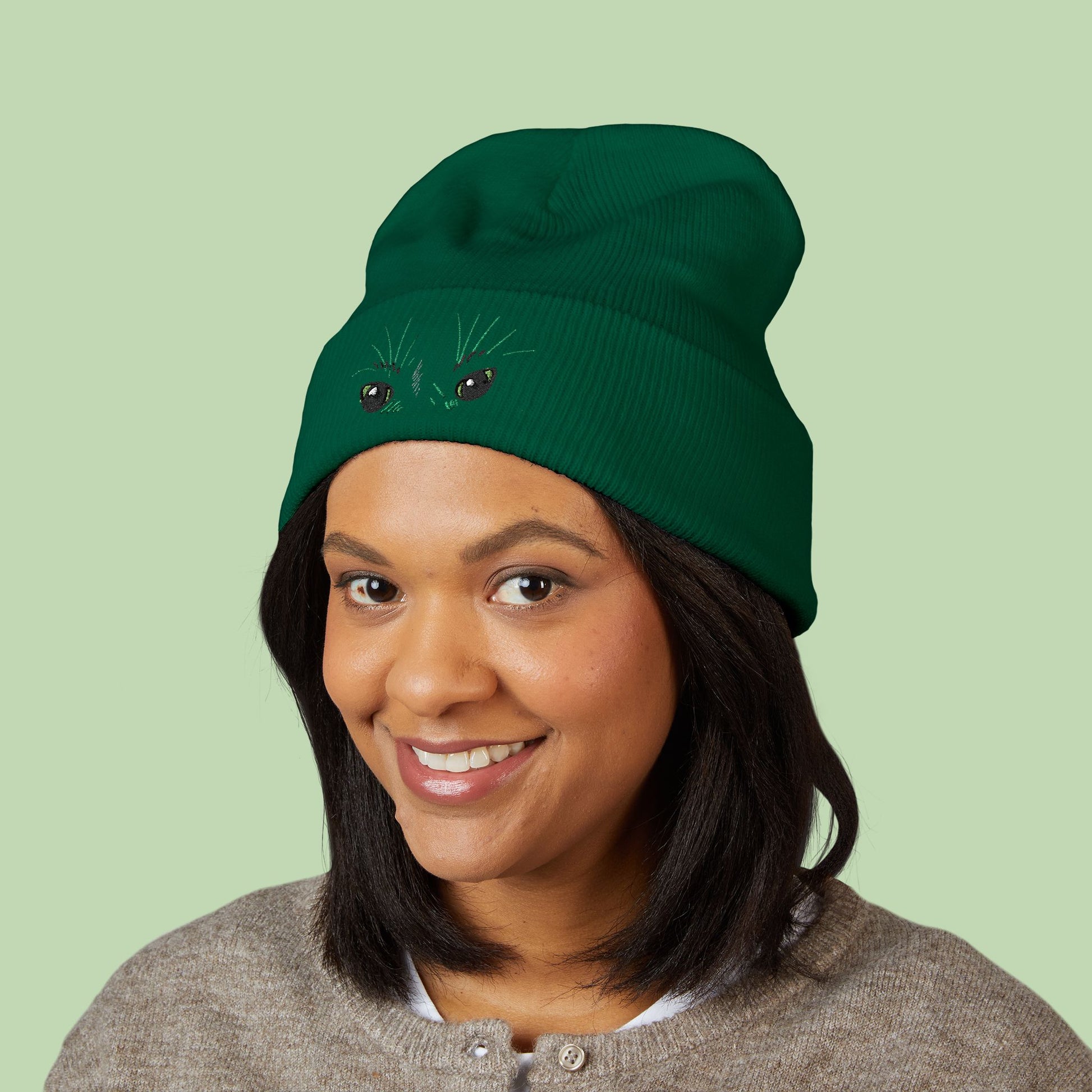 Peeking Eyes | Mochi Gardens Classic Cuffed Beanie