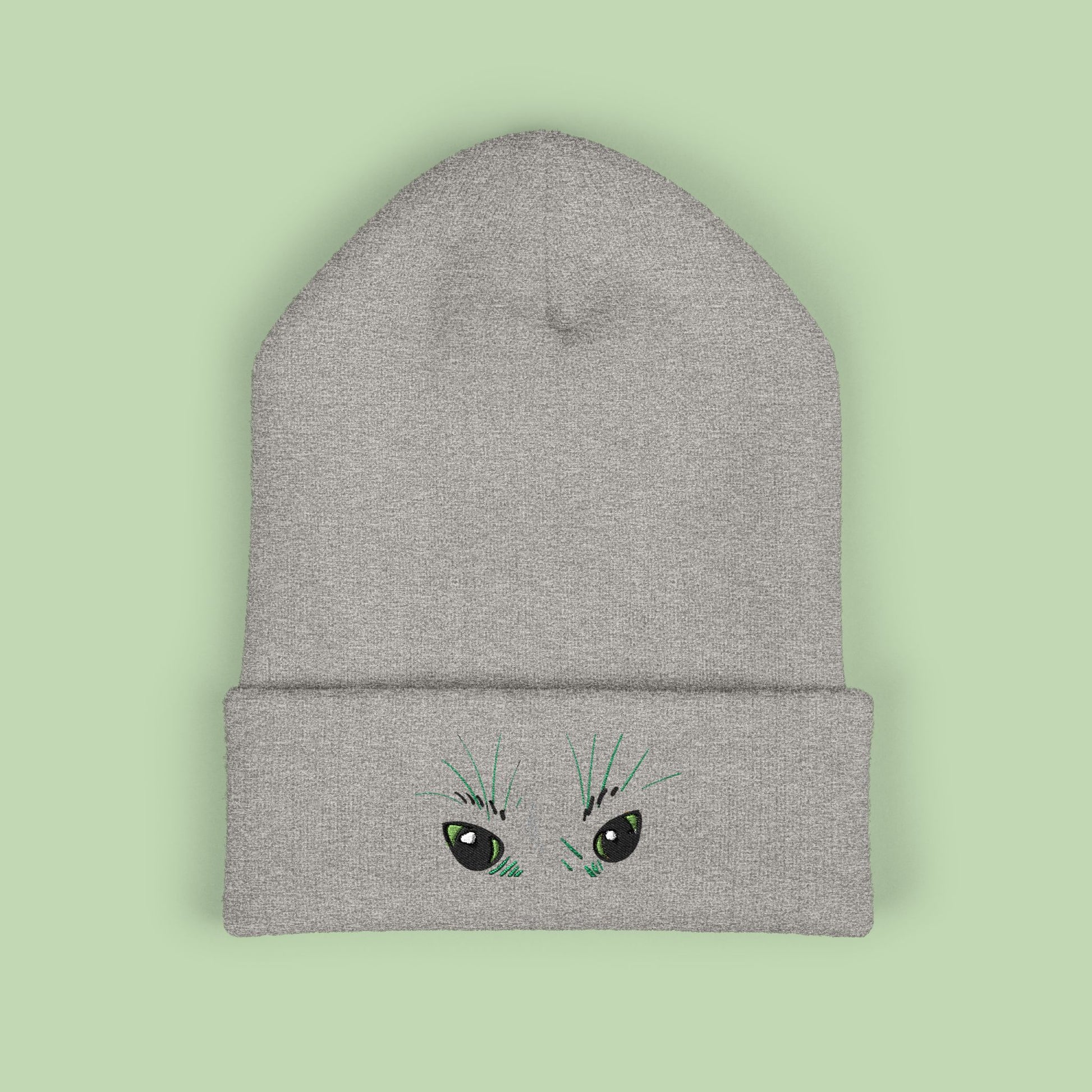 Peeking Eyes | Mochi Gardens Classic Cuffed Beanie