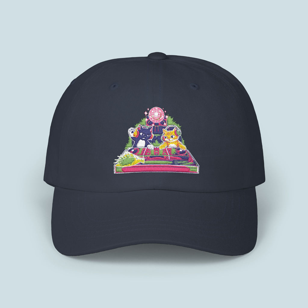 Embroidered House Cats | BOUQS&CATS Classic Dad Cap