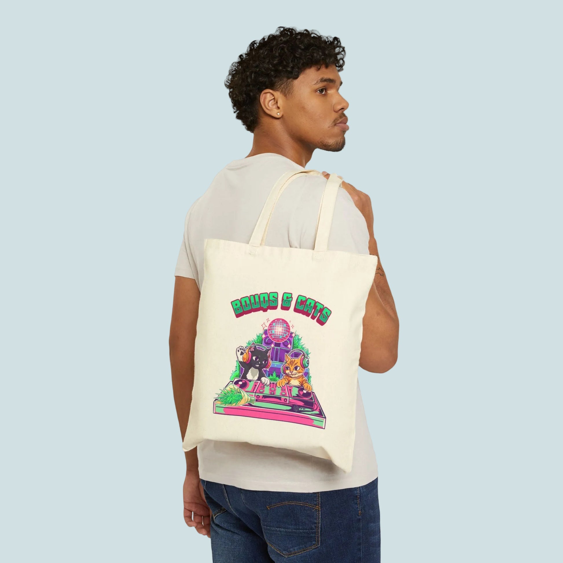 Bouqs&cats Cotton Canvas Tote Bag