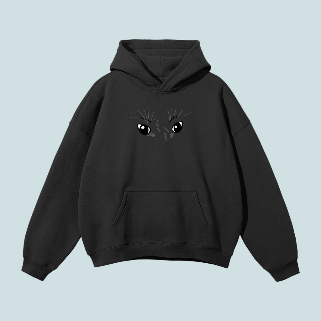 Eyes x House Cats | Streetwear Fleece  BOUQS&CATS Hoodie -350 GSM