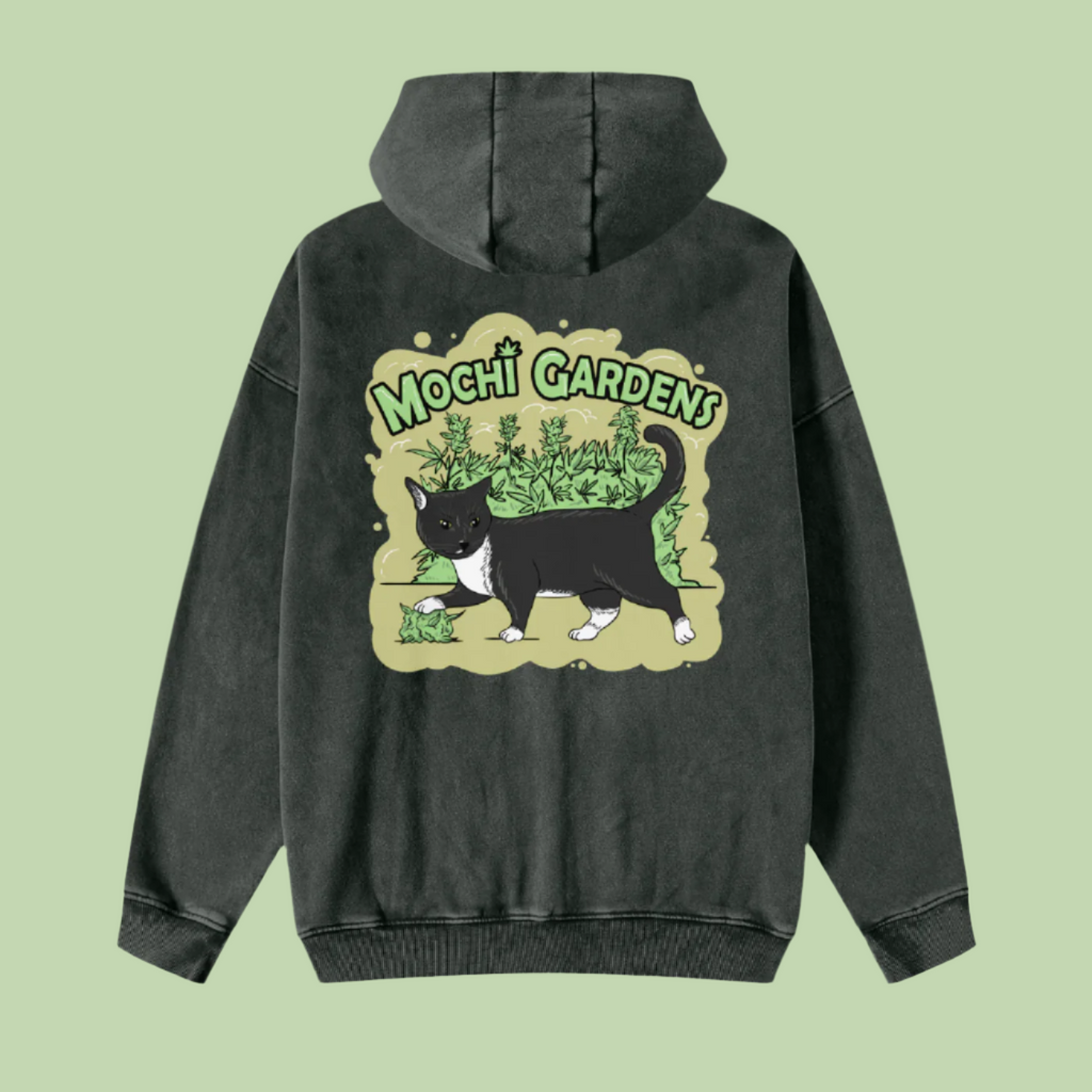 "Purple Nug Smoke / Classic" Snow Washed Zip-Through Hoodie