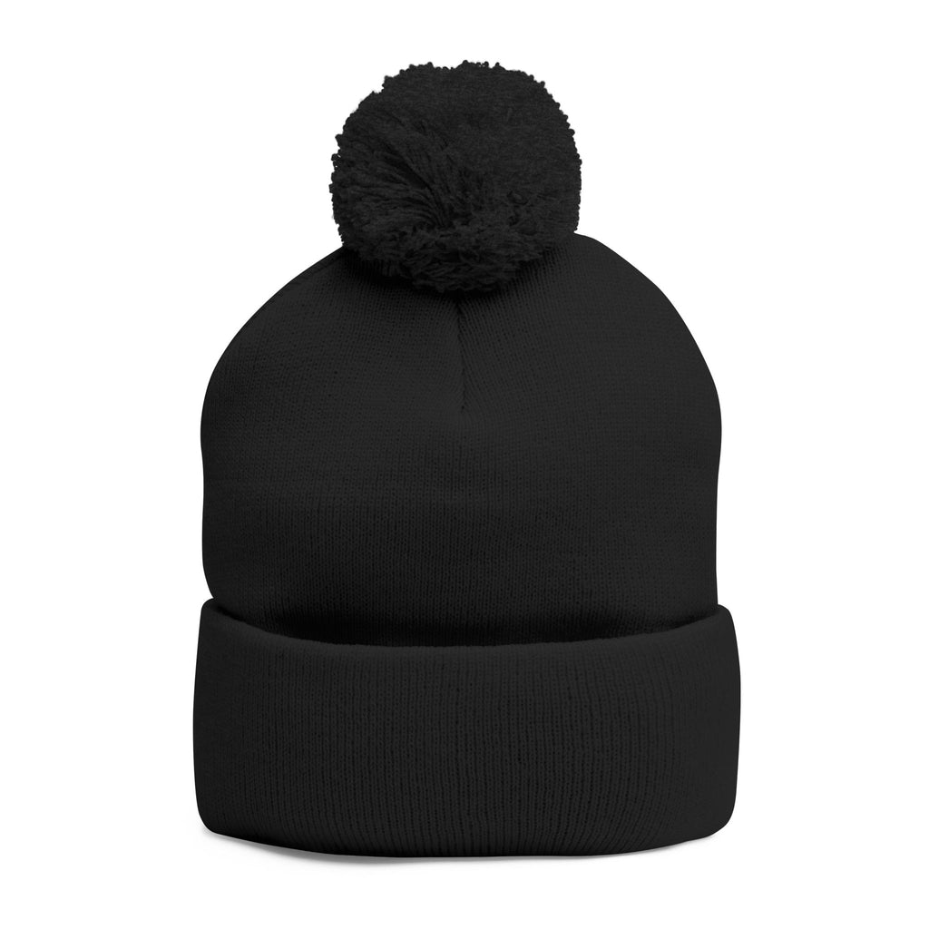 Peeking Eyes | Mochi Gardens Embroidered Pom-Pom Knit Cap