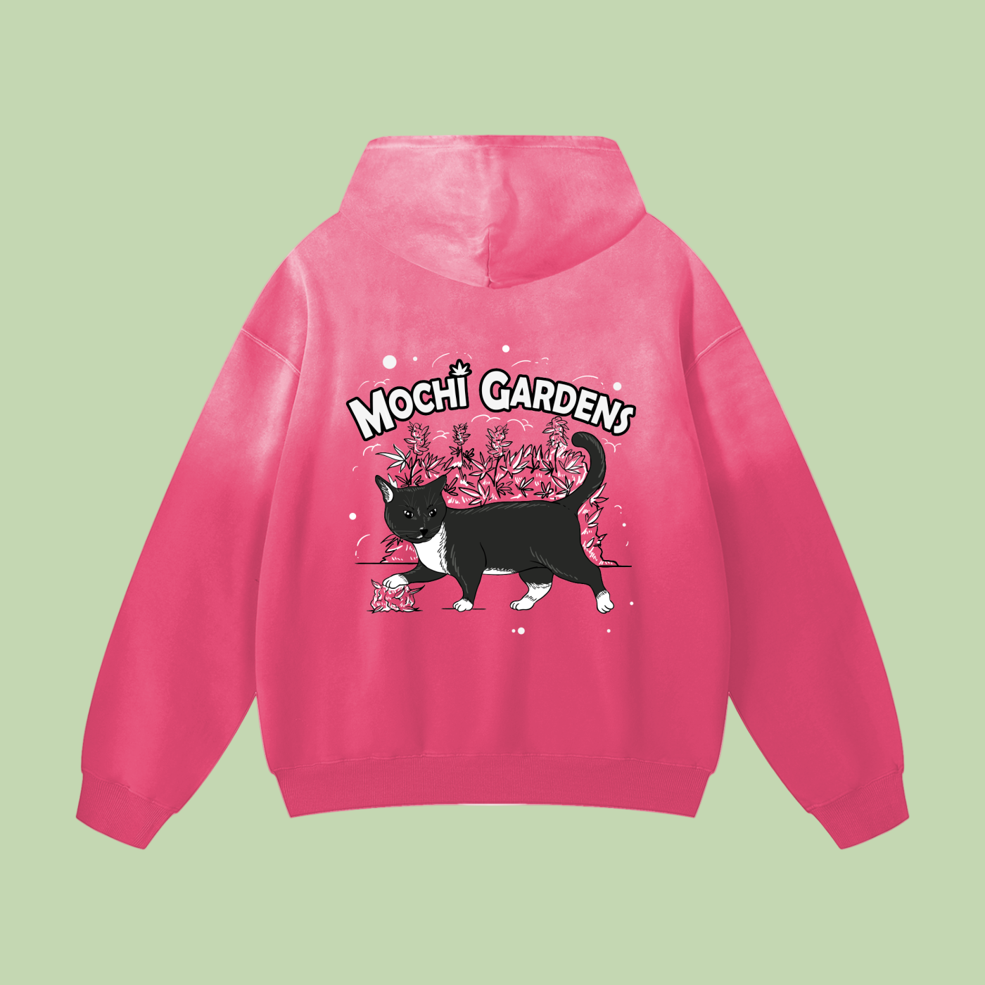 Eyes x Grayscale | Monkey Wash Mochi Gardens Hoodie - 400 GSM