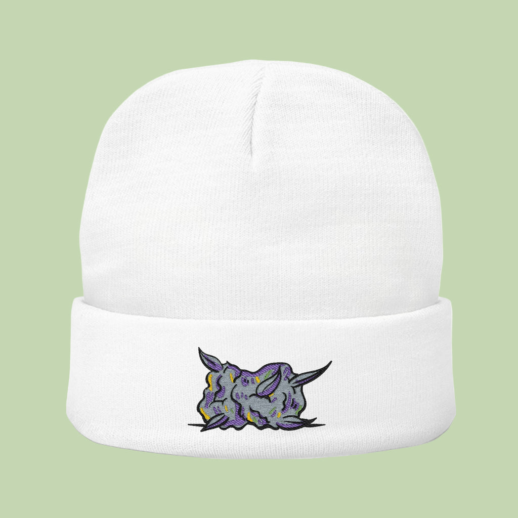 Embroidered Nug | Mochi Gardens Knit Beanie