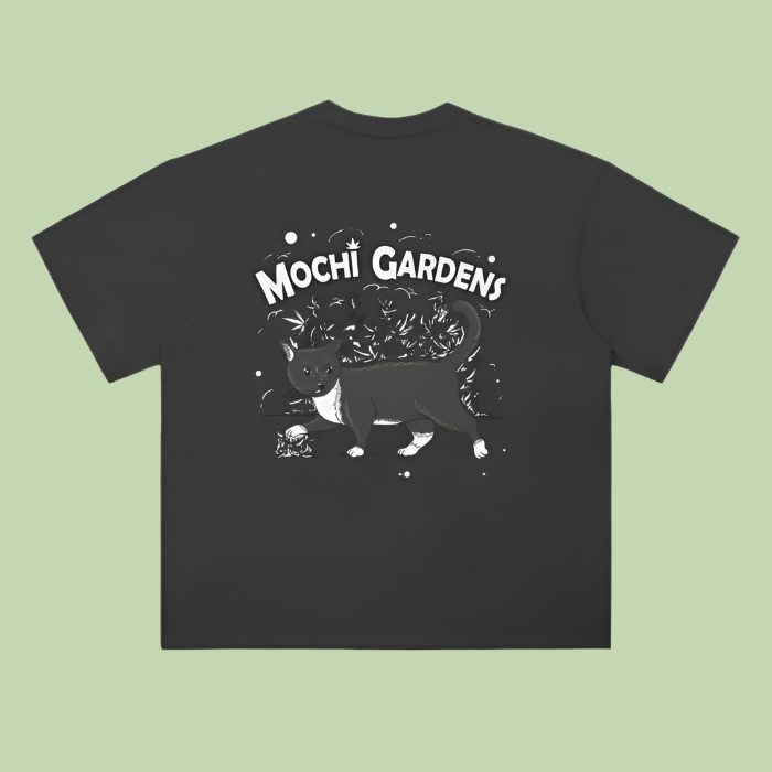 "Head / Grayscale Logo" Drop Shoulder T-Shirt - 300 GSM