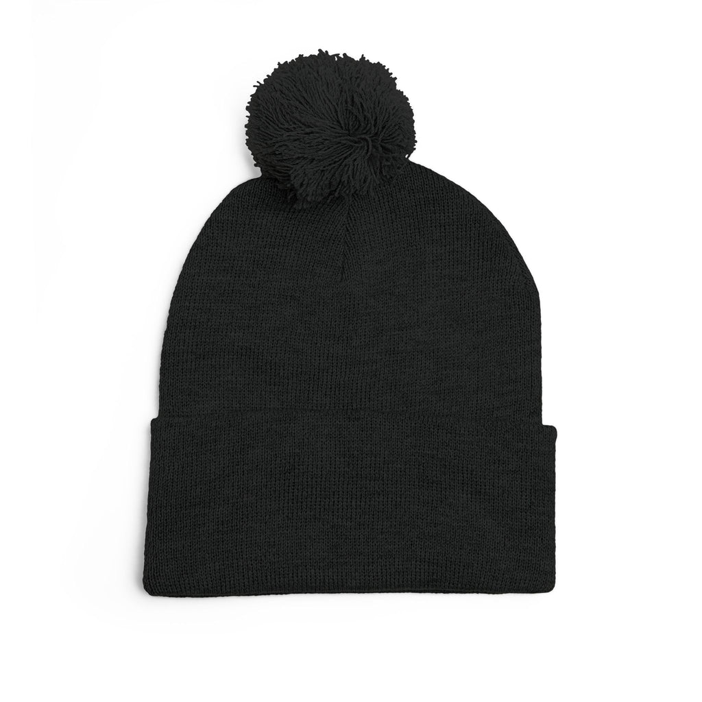 Peeking Eyes | Mochi Gardens Embroidered Pom-Pom Knit Cap