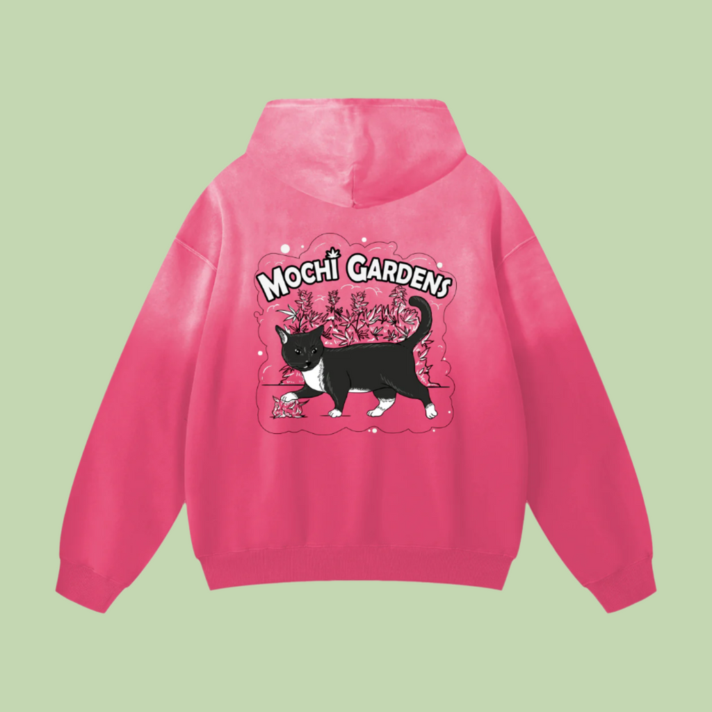 Purple Nug x Grayscale | Monkey Wash Mochi Gardens Hoodie - 400 GSM