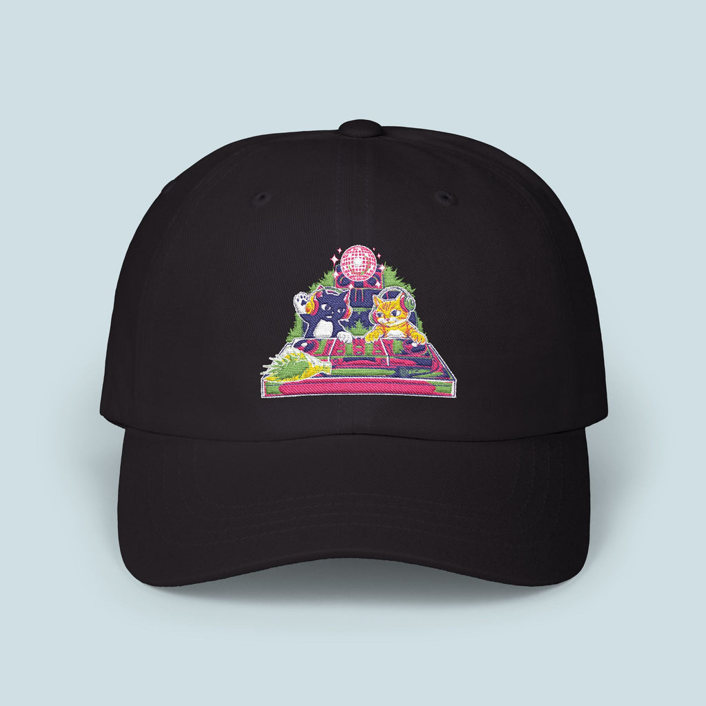 Embroidered House Cats | BOUQS&CATS Classic Dad Cap