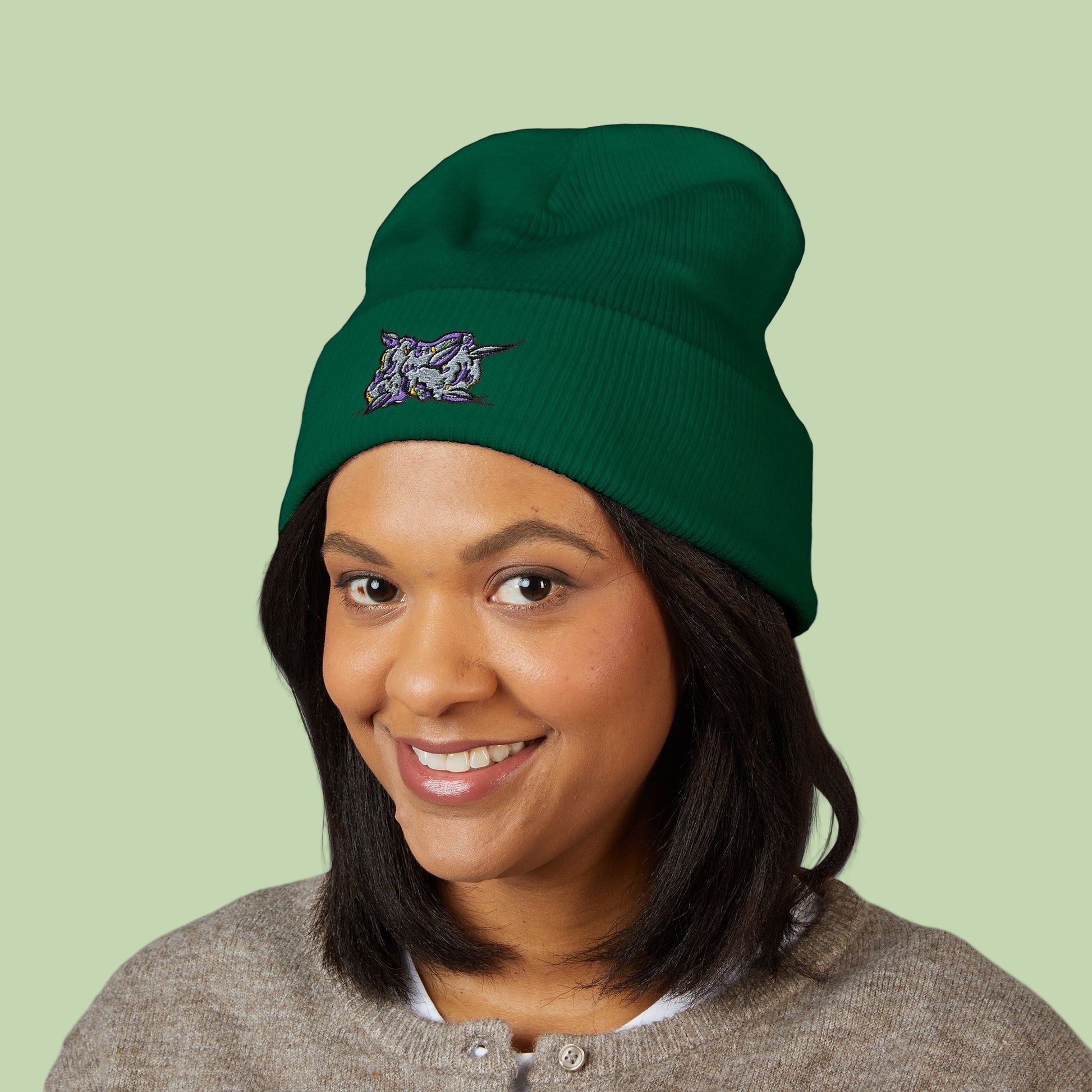 Embroidered Nug | Mochi Gardens Classic Cuffed Beanie