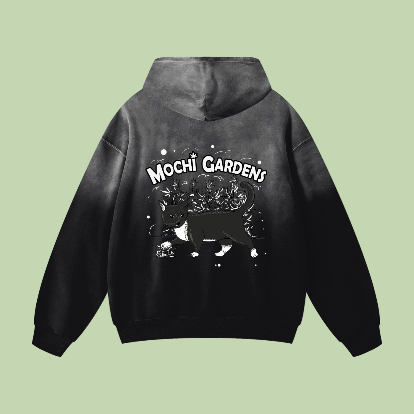 Eyes x Grayscale | Monkey Wash Mochi Gardens Hoodie - 400 GSM