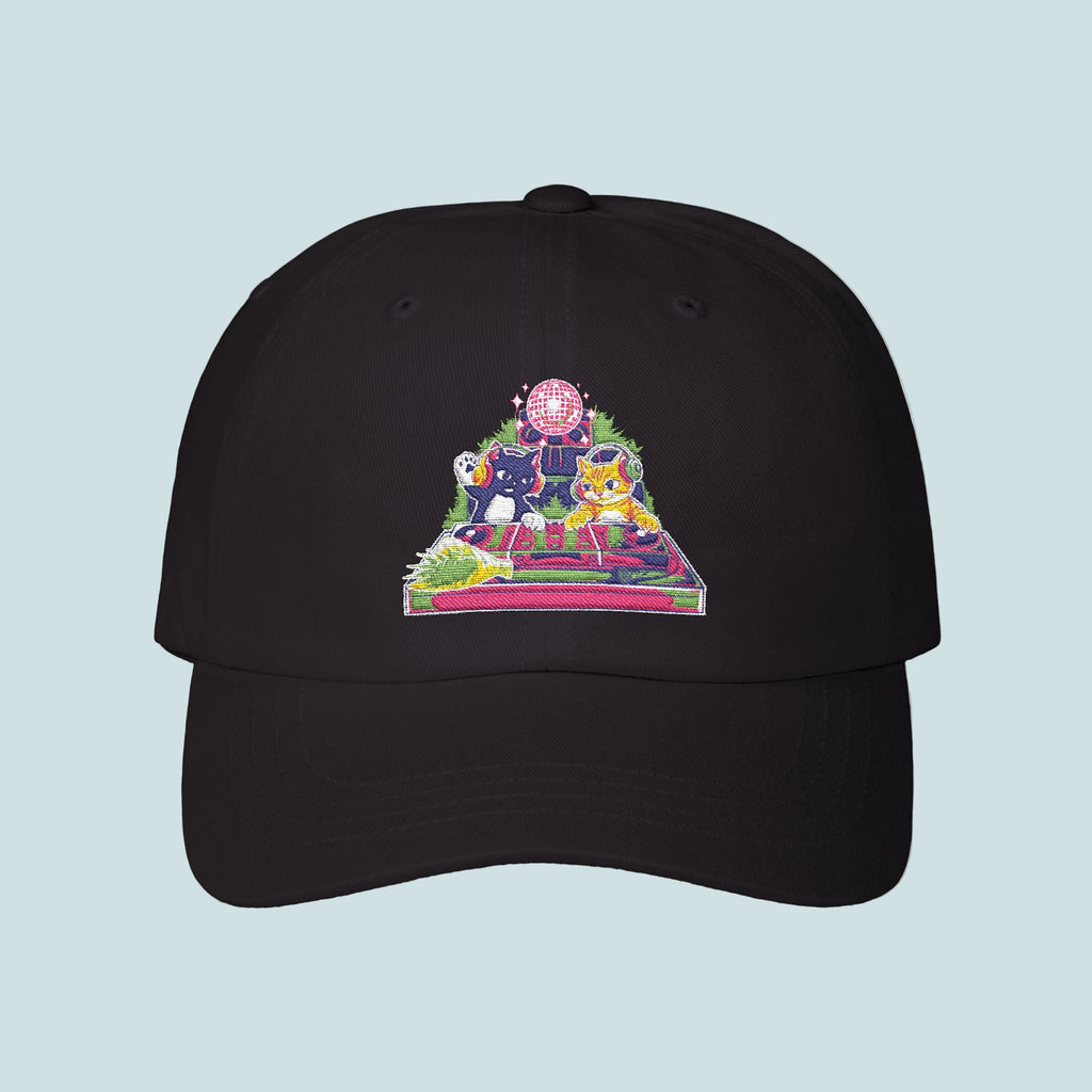 Embroidered House Cats | BOUQS&CATS Classic Dad Cap