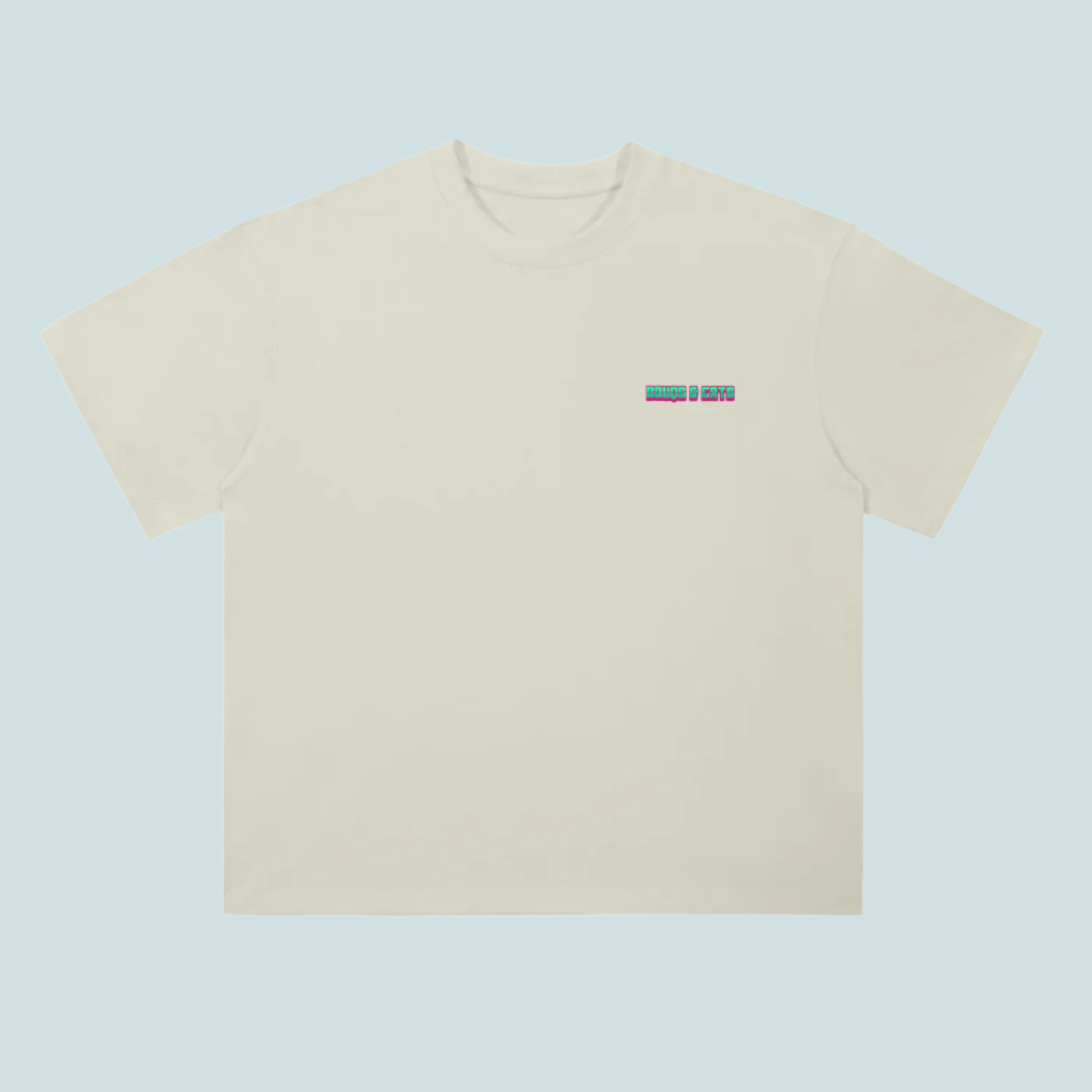 BOUQS&CATS Drop Shoulder T-Shirt - 300 GSM