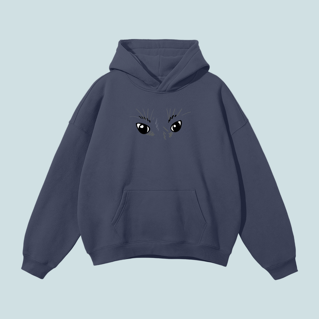 Eyes x House Cats | Streetwear Fleece  BOUQS&CATS Hoodie -350 GSM