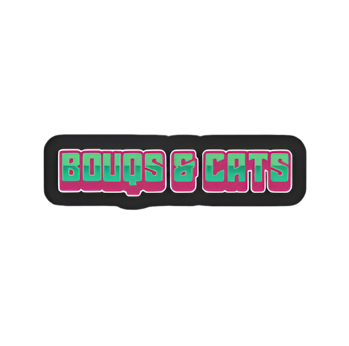 BOUQS&CATS Glow-in-the-Dark 3" Sticker