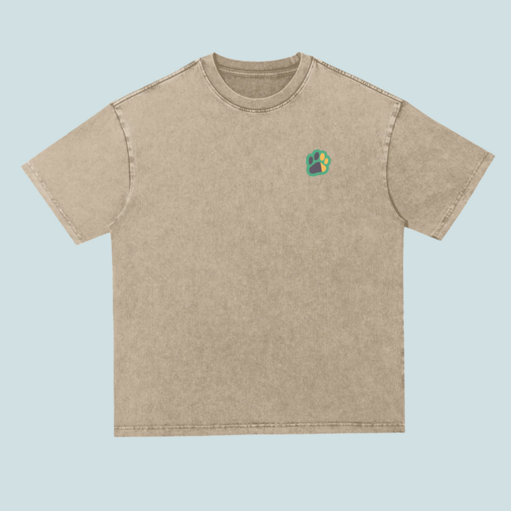 House Music Cats | BOUQS&CATS Heavyweight Acid Wash Tee - 300 GSM