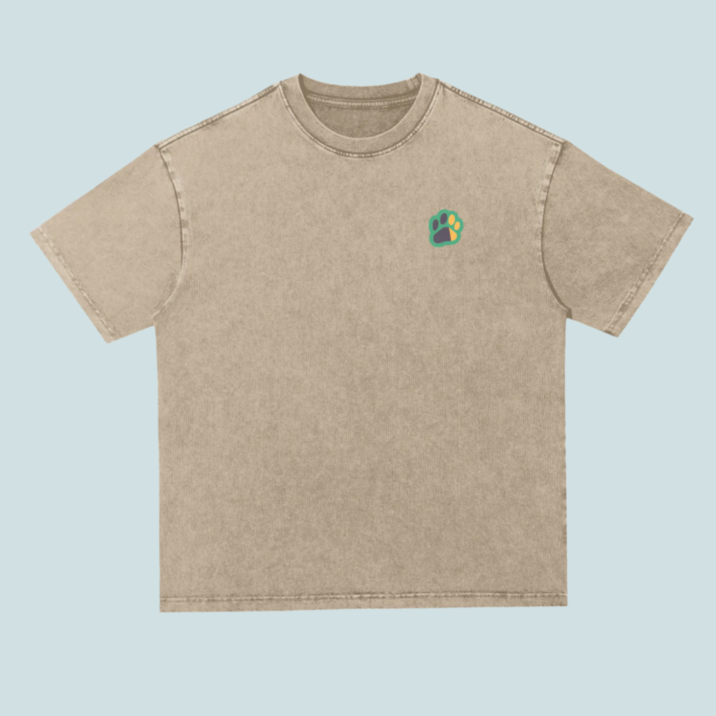 BOUQS&CATS Heavyweight Acid Wash Tee - 300 GSM
