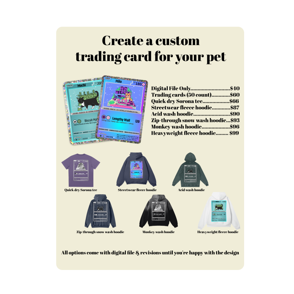 Custom Pet Trading Card