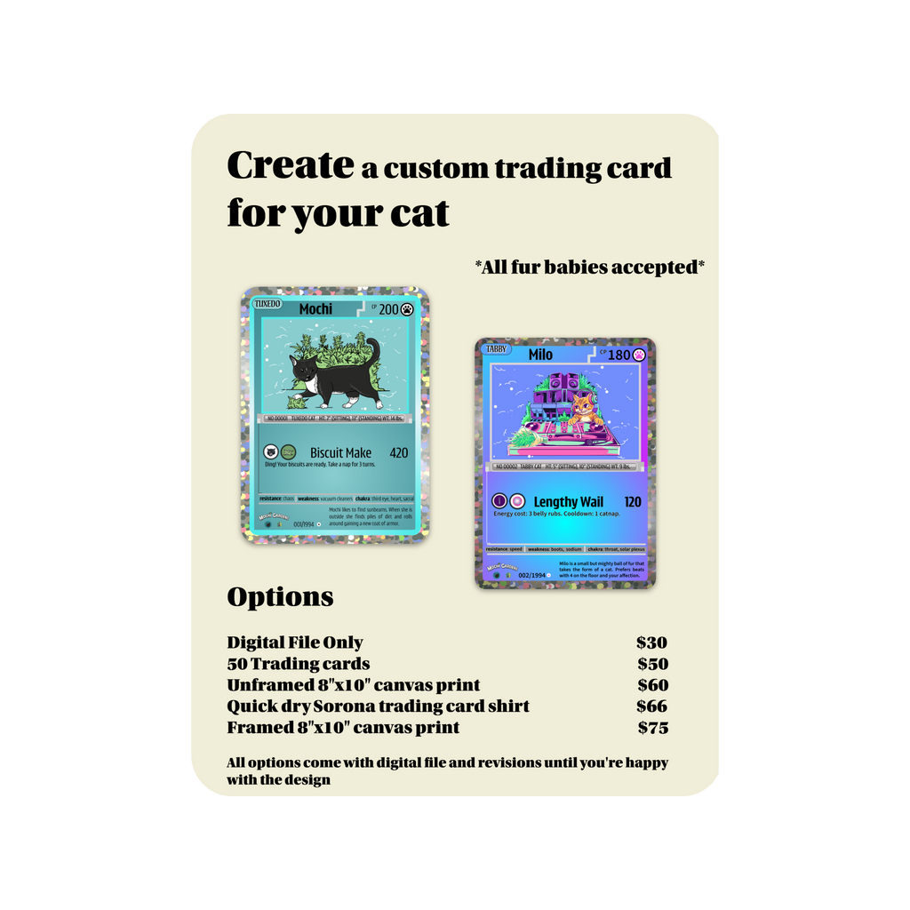 Custom Pet Trading Card