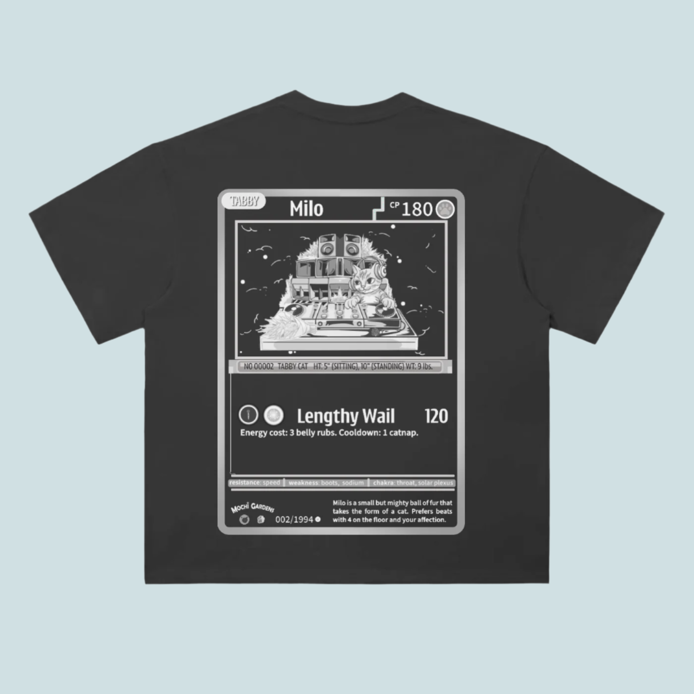 Milo Trading Card | Drop Shoulder Tee - 300 GSM