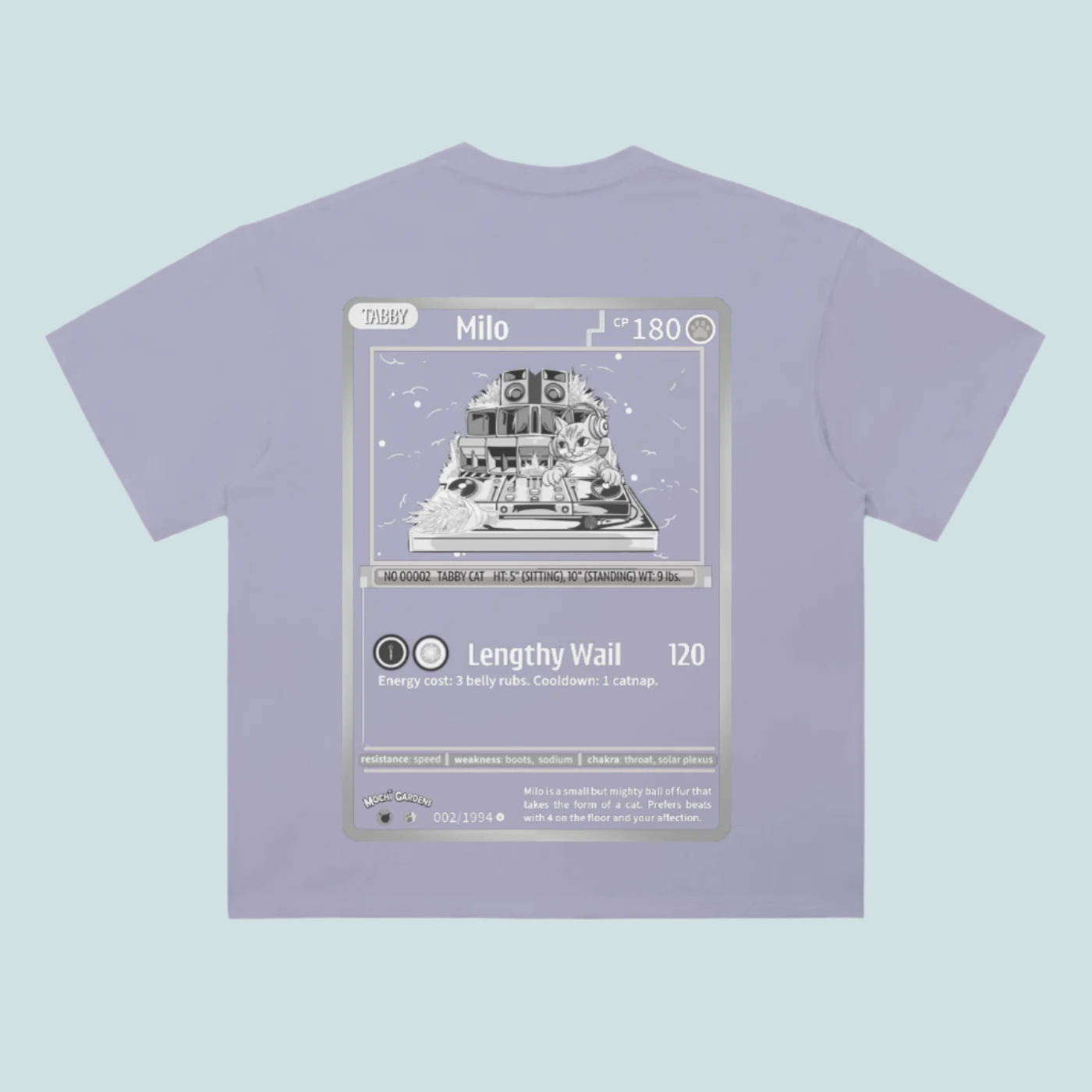 Milo Trading Card | Drop Shoulder Tee - 300 GSM