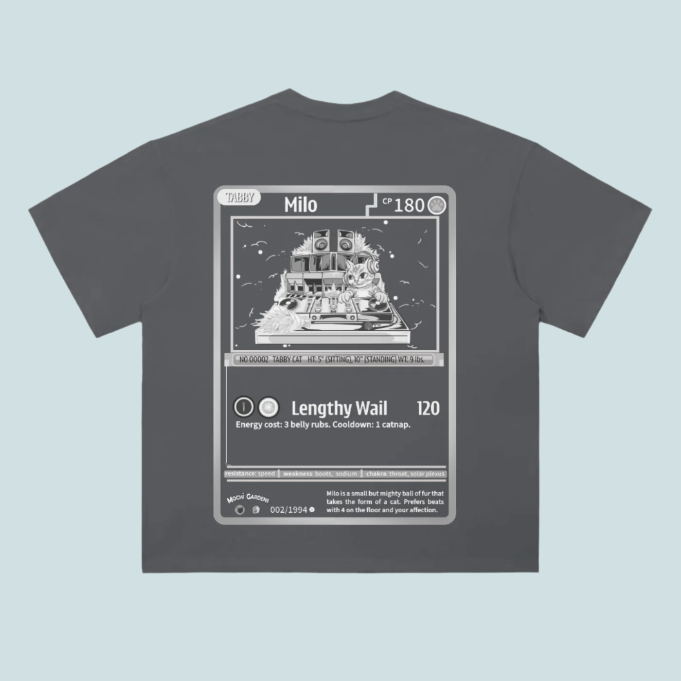 Milo Trading Card | Drop Shoulder Tee - 300 GSM