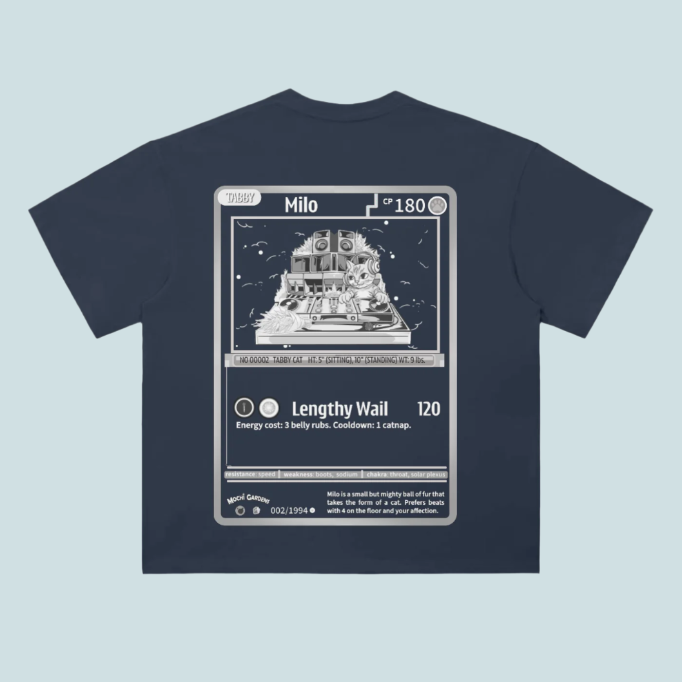Milo Trading Card | Drop Shoulder Tee - 300 GSM