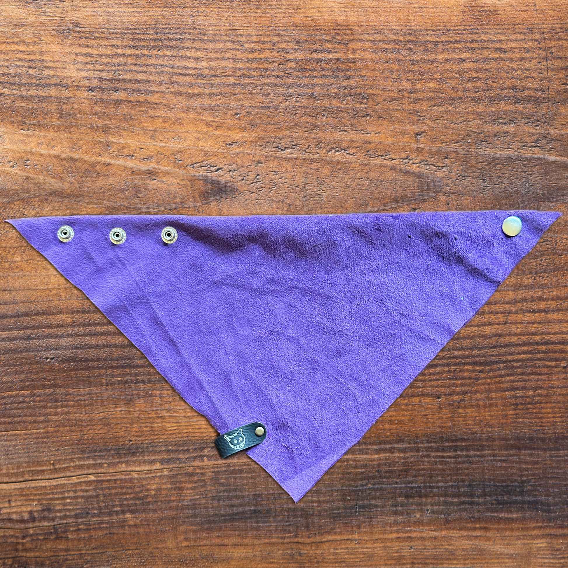 "Plum Valour" Cat-Ker-Chief Cat Bandana