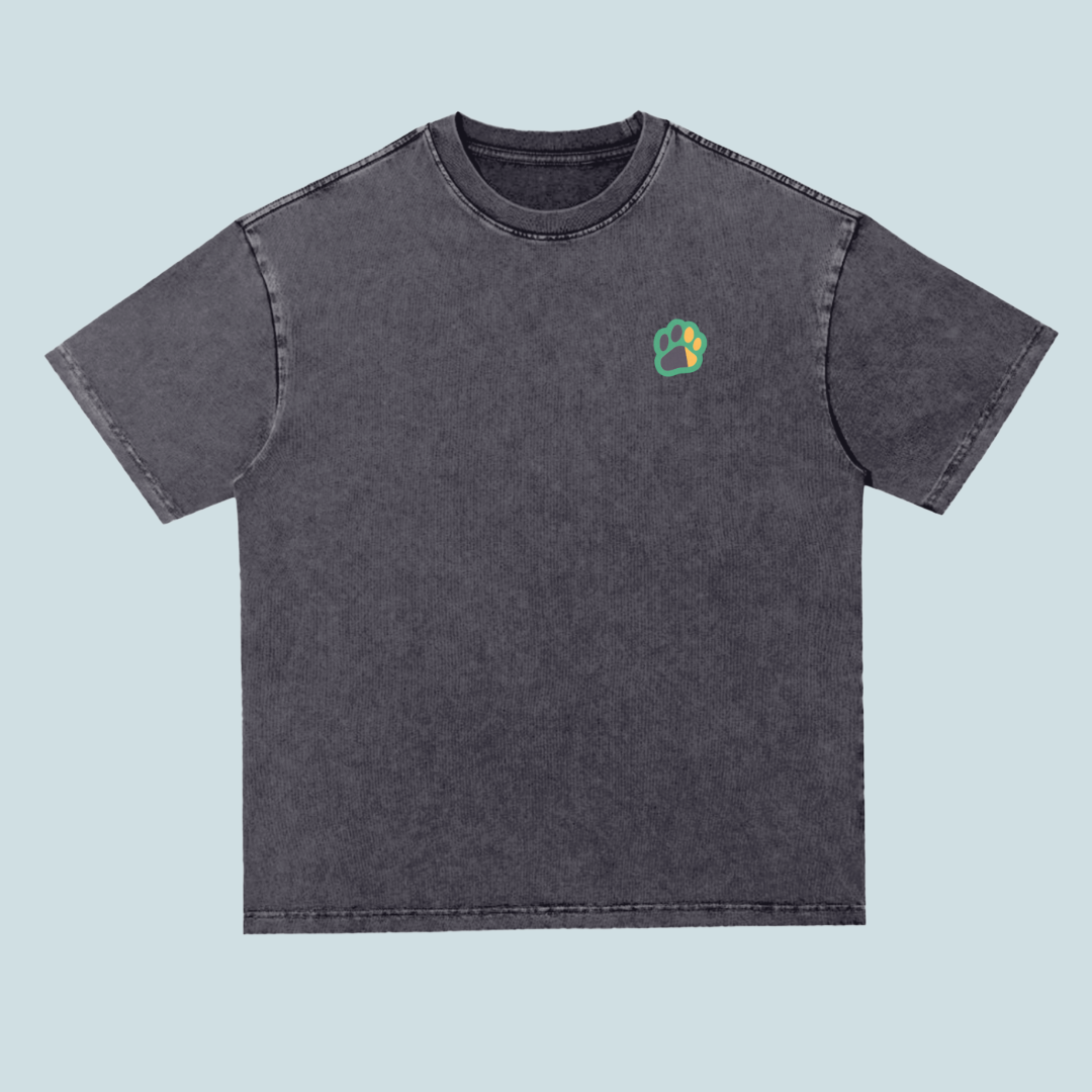 Milo Trading Card | Heavyweight Acid Wash Tee - 300 GSM